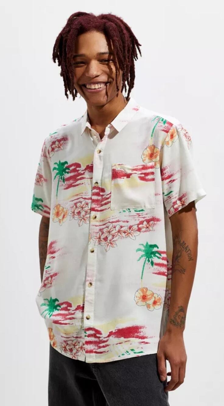 Rolla’s Bon Spicoli Short Sleeve Button-Down Shirt - size L